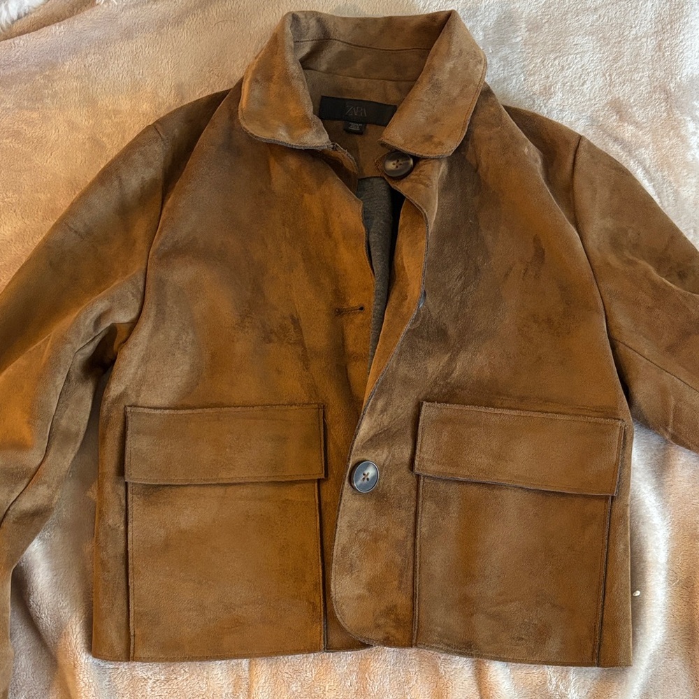 Zara Brown Suede Women's Jacket